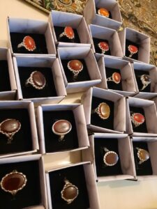 انگشتر عقیق به سفارش مشتری