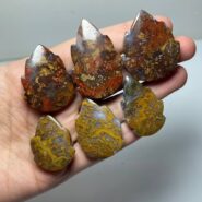 عقیق شجر پاییزه تراش فانتزی برگ