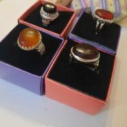 ست انگشتر نقره عقیق (فروخته شده)