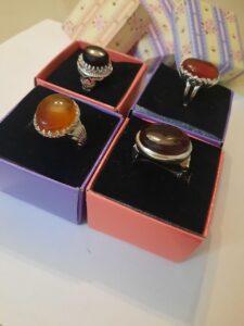 ست انگشتر نقره عقیق (فروخته شده)