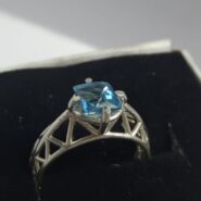 انگشتر نقره سنگ توپاز