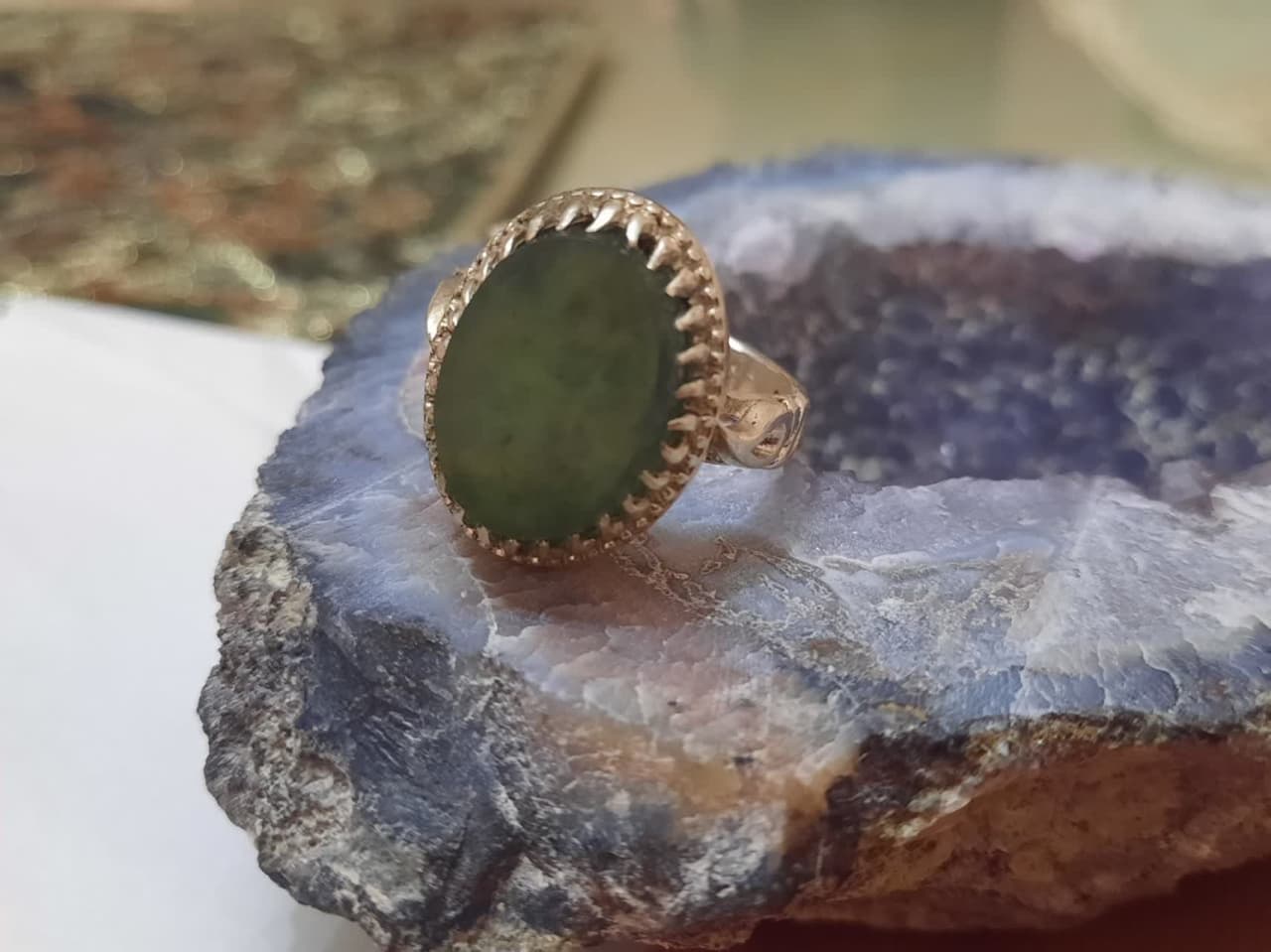 انگشتر عقیق یشم افغانستان